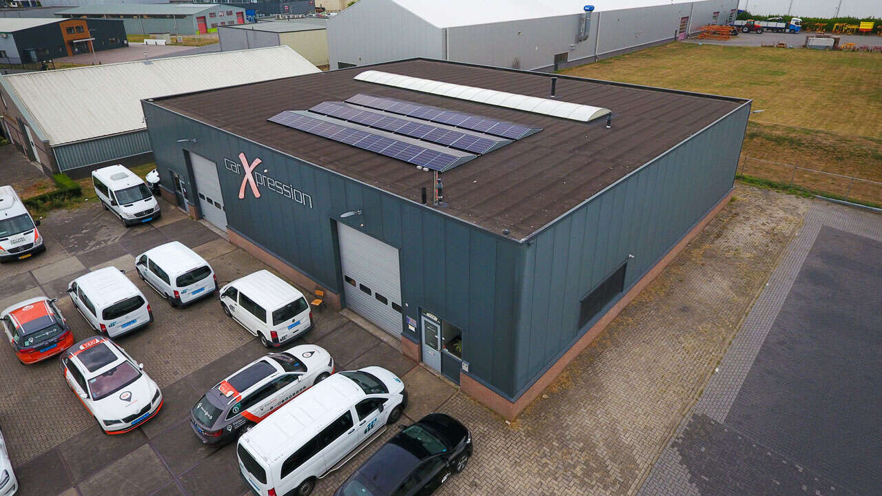 Zonnepanelen werkplaats